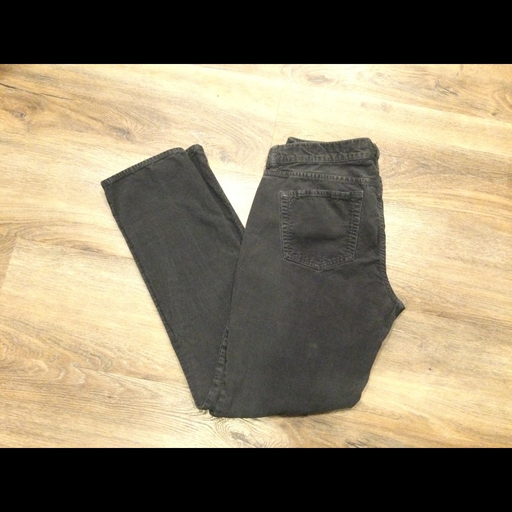 J. Crew City Fit Dark Grey Corduroy Pant